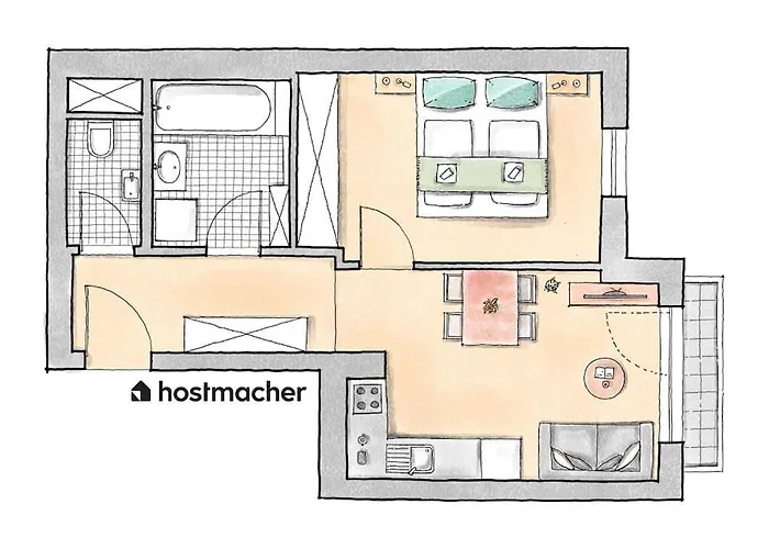 Trendy 1br, Direct Access By Hm *